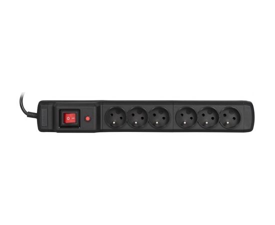 Activejet COMBO 6GN 3M black power strip with cord