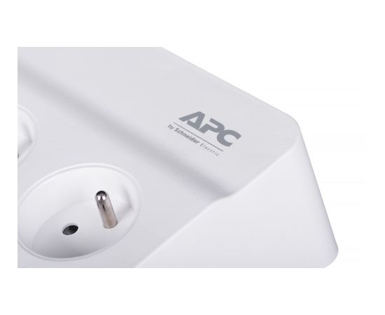 APC PM6U-FR surge protector White 6 AC outlet(s) 230 V 2 m