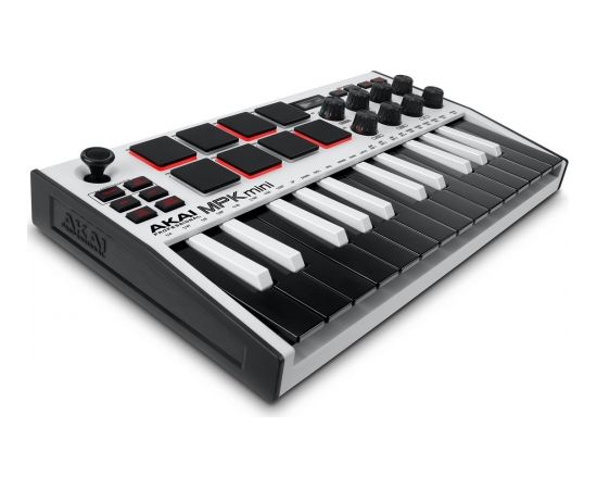 AKAI MPK Mini MK3 Control keyboard Pad controller MIDI USB Black, White