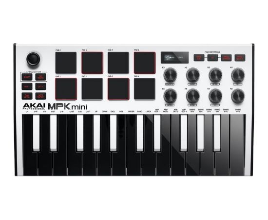 AKAI MPK Mini MK3 Control keyboard Pad controller MIDI USB Black, White
