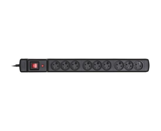 Activejet ACJ COMBO 9GN 5M black power strip with cord