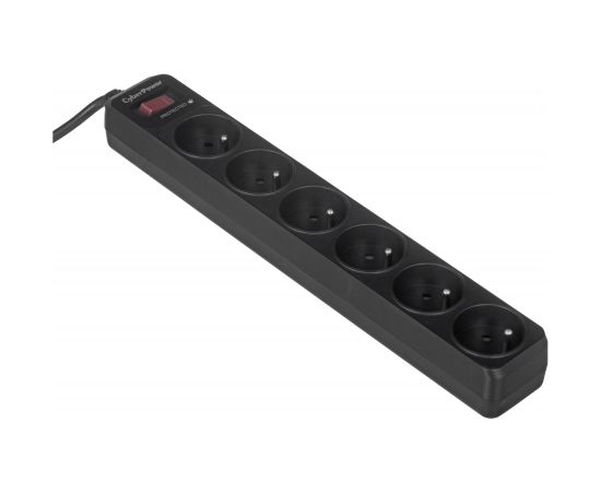 CyberPower Tracer III B0620SC0-FR surge protector 6 AC outlet(s) 200 - 250 V 1.8 m Black