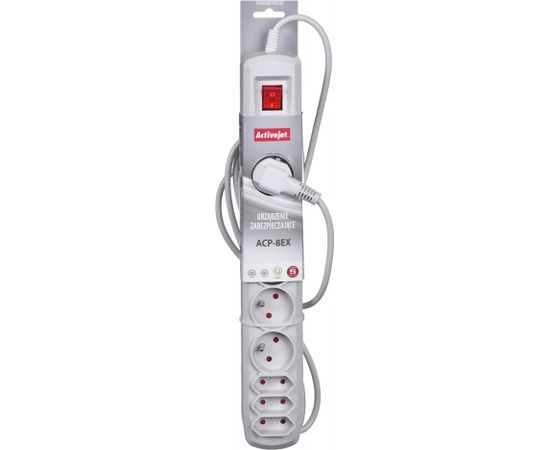 Activejet APN-8G/3M-GR power strip with cord