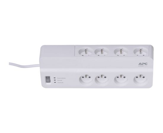 APC PM8-FR surge protector White 8 AC outlet(s) 230 V 2 m