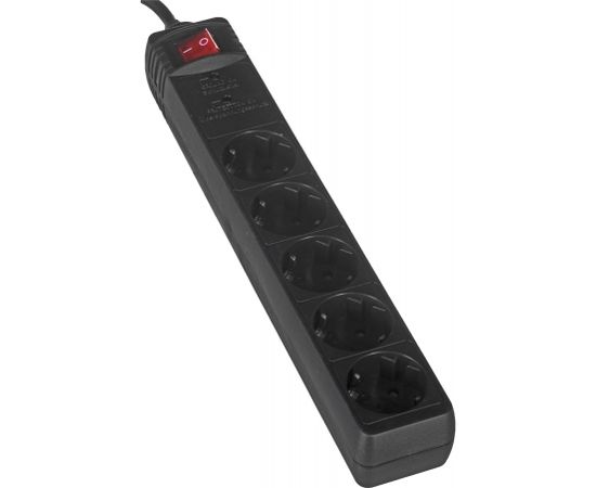 EnerGenie SPG5-C-10 surge protector 5 AC outlet(s) 250 V Black 3 m