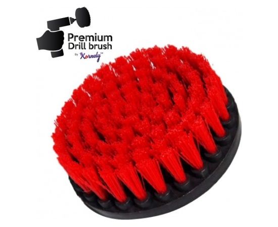 Профессиональная щетка Premium Drill Brush 5шт.- жесткий, красный, 13цм.