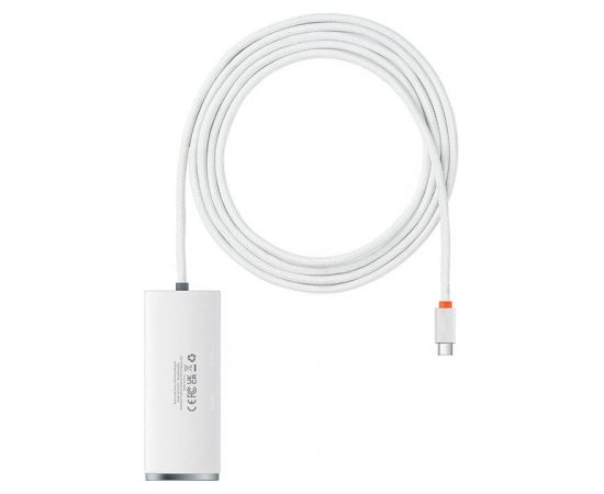 Baseus Lite Series Hub 4in1 USB-C to 4x USB 3.0 + USB-C, 2m (White) USB / Type-C Hub