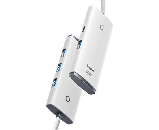 Baseus Lite Series Hub 4in1 USB-C to 4x USB 3.0 + USB-C, 2m (White) USB / Type-C Hub