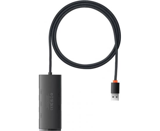 Baseus Lite Series Hub 4in1 USB to 4x USB 3.0, 1m (Black)