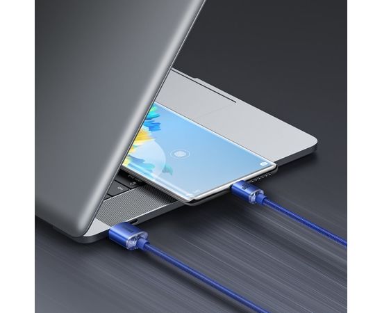 Baseus crystal shine series fast charging data cable USB Type A to USB Type C 100W 2m blue (CAJY000503)