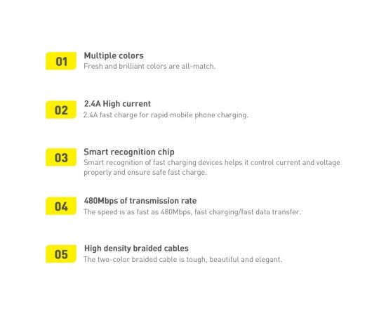 Baseus crystal shine series fast charging data cable USB Type A to USB Type C 100W 2m blue (CAJY000503)