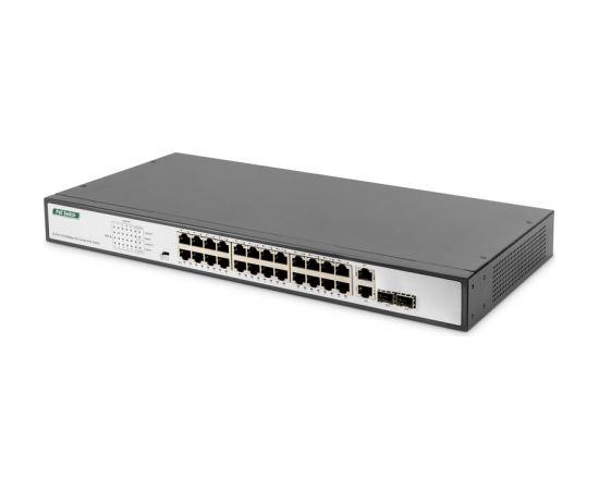 Digitus Fast Ethernet PoE Switch 24-port PoE + 2 Combo, 370W PoE DN-95343 10/100 Mbps (RJ-45), Unmanaged, Rack mountable, Power supply type Internal, Ethernet LAN (RJ-45) ports 24 Коммутаторы (Switch)