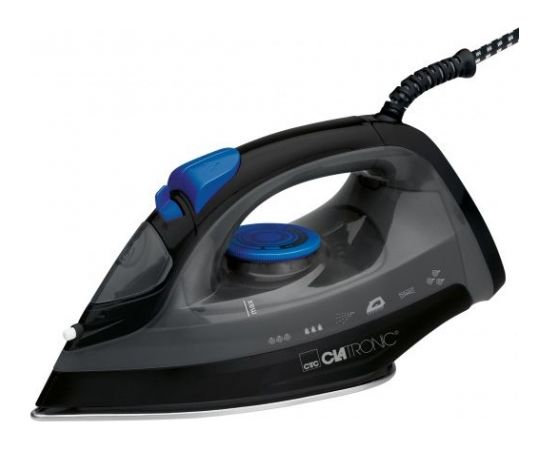 Clatronic DB 3703 iron Dry & Steam iron Stainless steel soleplate Black,Grey 1800 W