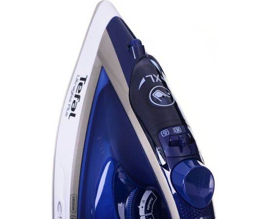 Tefal Ultimate Pure FV6812E0 iron Steam iron 2800 W Blue, Silver