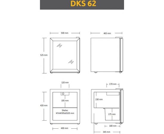 Scandomestic Display cooler Scancool DKS62