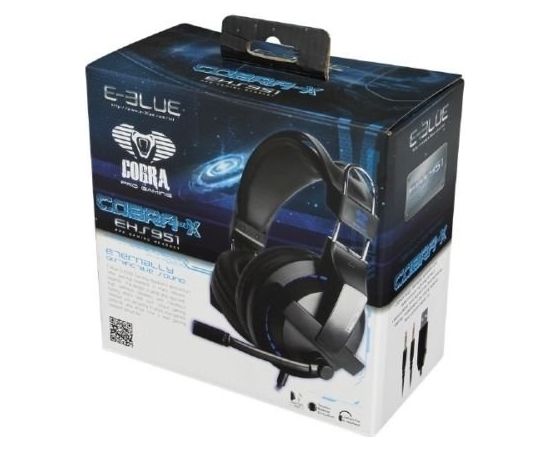 E-Blue Cobra X EHS951 Pro Gaming Headset Игровые наушники с Mикрофоном и LED подсветкой