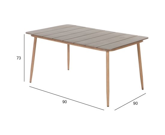 Galds NORWAY 147x90xH73cm bēšs