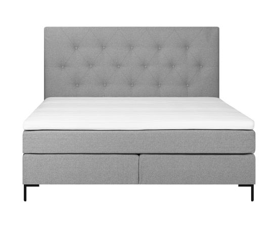 Bed LEONI 160x200cm, grey