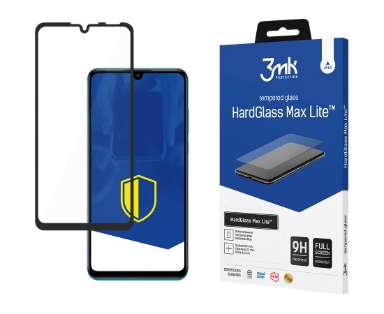 Huawei P30 Lite Black - 3mk HardGlass Max Lite™ screen protector