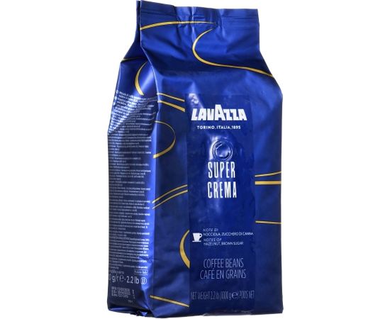 Lavazza Super Crema 1000g 1kg Kafijas pupiņas