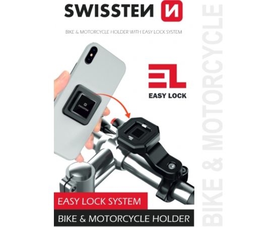 Swissten EASY LOCK BIKE Velosipēda turētājs mobilajam telefonam Telefonu Turētāji Auto Velo Moto