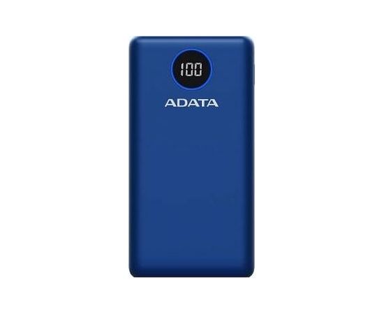 ADATA P20000QCD power bank Lithium Polymer (LiPo) 20000 mAh Blue