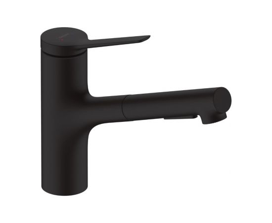 Hansgrohe virtuves izlietnes maisītājs ar izvelkamu dušu Zesis M33-150 2jet, matēts melns