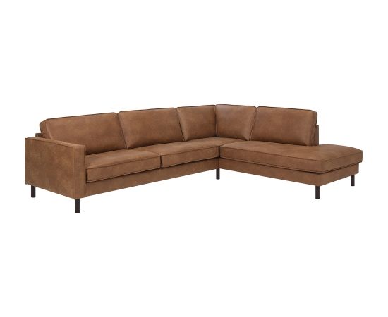 Corner sofa LUCAS RC brown