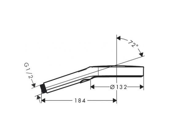 Hansgrohe rokas duša Rainfinity 130 3jet, hroms