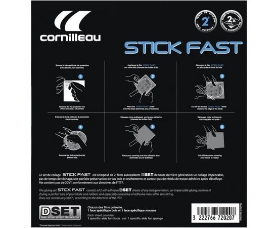 Galda tenisa rakešu stikeri CORNILLEAU STICK FAST (x2)