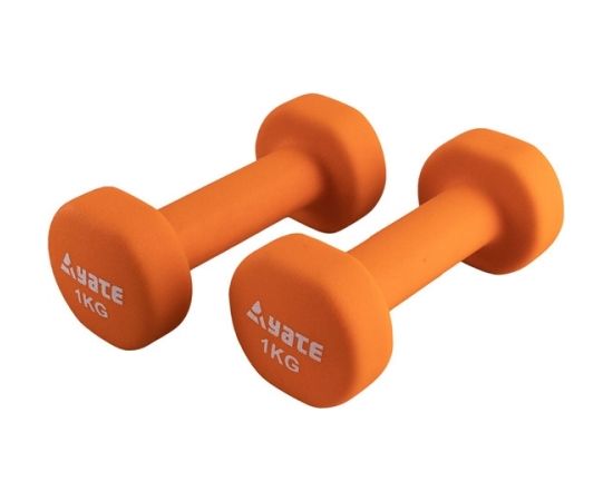 Neoprēna fitnesa hanteles Yate 2gab. x 1 kg Hanteles