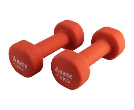 Neoprēna fitnesa hanteles Yate 2gab. x 1,5 kg Hanteles