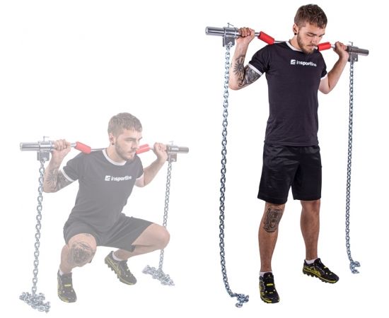 Ķēde svaru celšanai inSPORTline Chainbos 2x5kg Hanteles