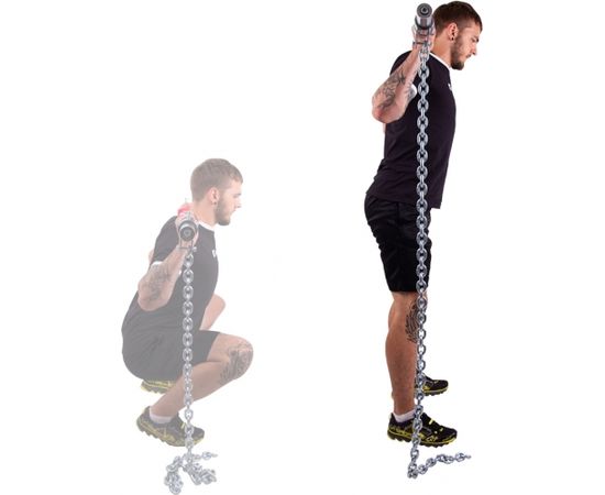 Ķēde svaru celšanai inSPORTline Chainbos 2x5kg Hanteles