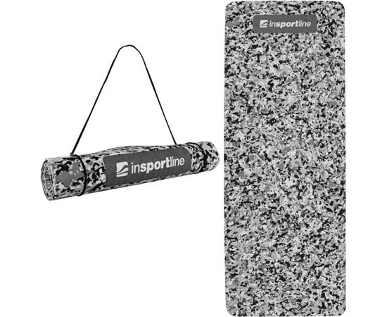 inSPORTline Camu 173x61x0,4 cm - Grey Camouflage Vingrošanas paklājiņi
