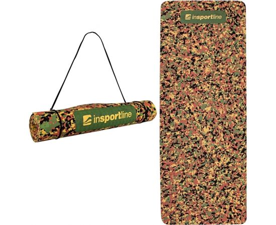 inSPORTline Camu 173x61x0,4 cm - Brown Camouflage Vingrošanas paklājiņi