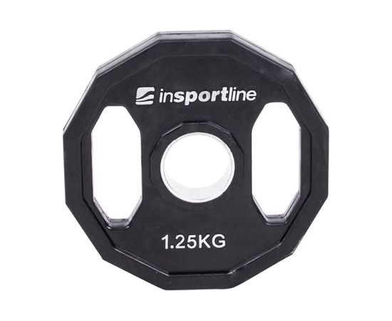 Gumijas pārklājums Olimpiskais svars 50mm inSPORTline Ruberton 1,25kg Hanteles