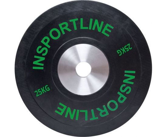 Olimpiskais šķēpmešanas svars 50mm inSPORTline BumperPlate 25kg