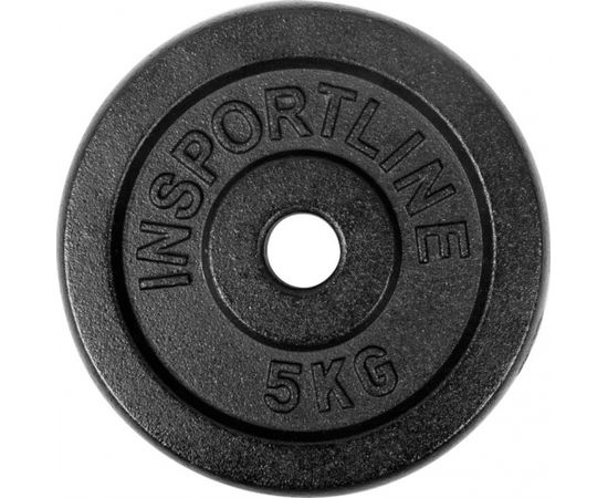 SVARU DISKS TĒRAUDA inSPORTline 5 KG Svaru ripas un stieņi