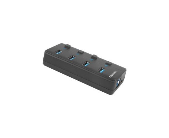 NATEC HUB USB 3.0 MANTIS 2 4-PORTS WITH SWITCH+POWER SUPPLY