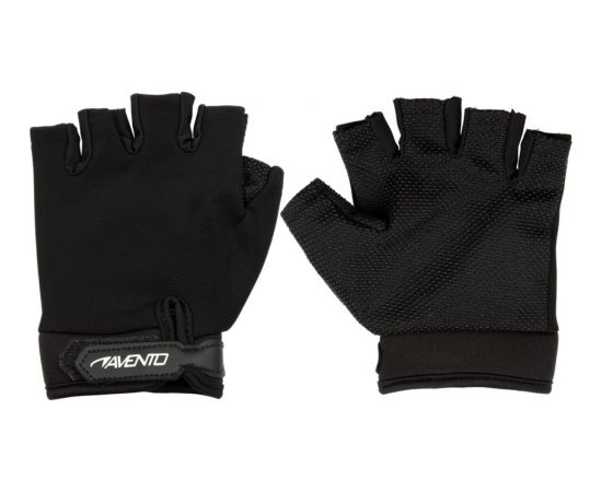 Fitness gloves mesh AVENTO 42AB S/M Black fitnesa cimdi, saites un jostas