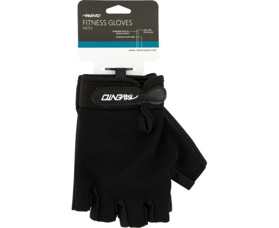 Fitness gloves mesh AVENTO 42AB S/M Black fitnesa cimdi, saites un jostas