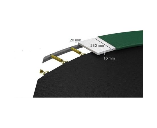 Batuts BERG Favorit Regular - 430 cm, zaļš Batuti un aksesuāri