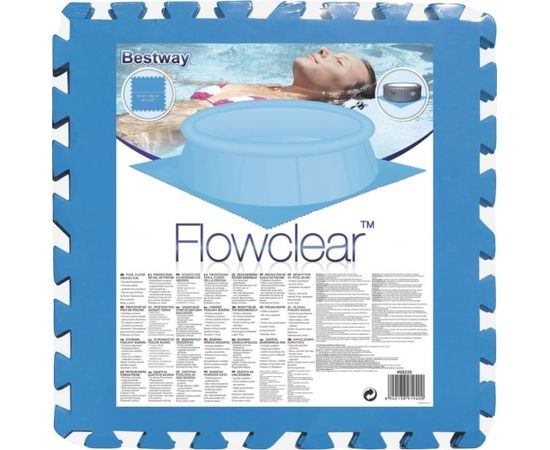 Bestway Aizsargpaklājiņš zem peldbaseina, 8gab, zils, 58220 Аксессуары для бассейнов