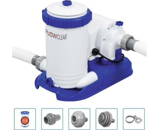 Bestway Flowclear filtra sūknis peldbaseinam, 9463 L / h Bestway Flowclear filtra sūknis peldbaseinam, 9463 L / h