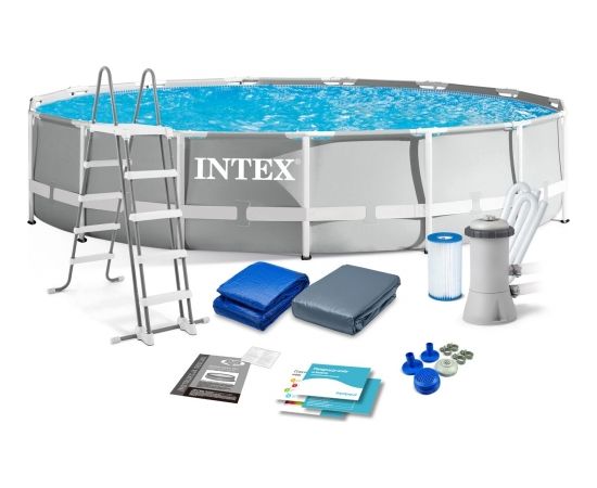 Intex Karkasa baseins Intex Prism Frame 457x107 cm ar filtru