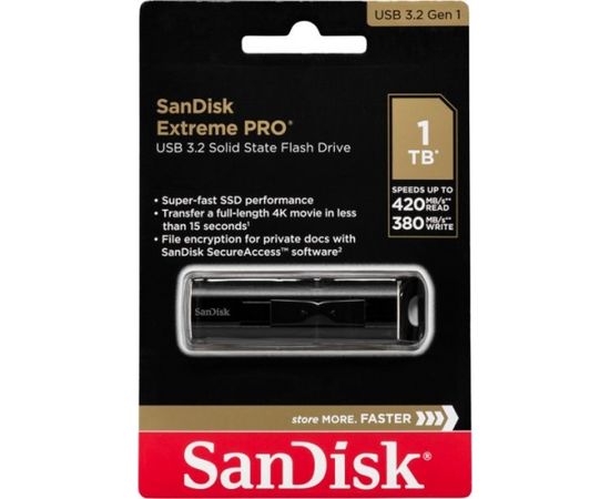 SanDisk Cruzer Extreme PRO   1TB USB 3.2 SDCZ880-1T00-G46