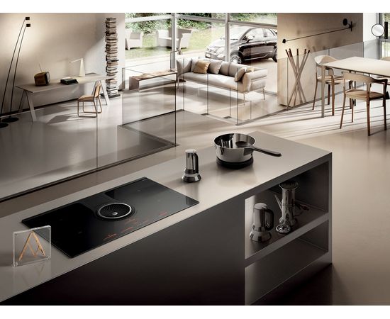 Elica NIKOLATESLA ONE HP BL/A/83 virsma ar iebūvētu tvaiku nosūcēju 83cm Iebūvējama virsma - Indukcijas