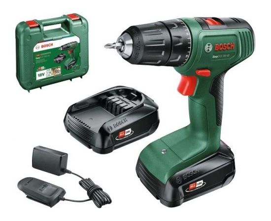 Bosch Cordless drill EasyDrill 18V-40, (2x2.0Ah), 0-430 / 1.630 min.-1