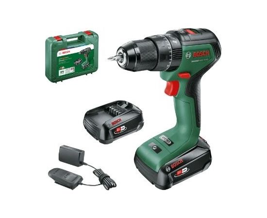 Bosch Cordless drill UniversalDrill 18V-60, (2x2.0Ah), 0-500 / 1.900 min.-1